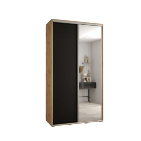 Szafa przesuwna Abiks DAVOS 3 wysoka szer.140cm gł.60cm artisan/czarny/srebrny 1szt.