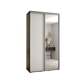 Szafa przesuwna Abiks DAVOS 3 wysoka szer.140cm gł.60cm czarny/biały/srebrny 1szt.