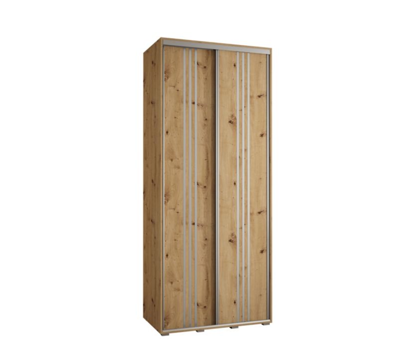 Szafa przesuwna Abiks DAVOS 6 wysoka szer.120cm gł.60cm artisan/artisan/srebrny 1szt.
