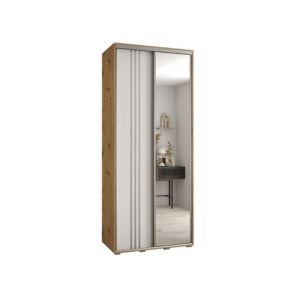 Szafa przesuwna Abiks DAVOS 7 wysoka szer.120cm gł.60cm artisan/biały/srebrny 1szt.