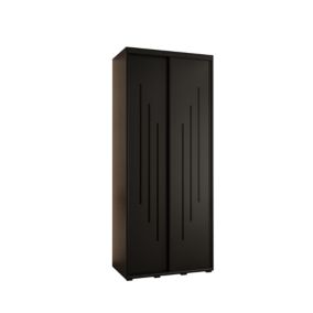 Szafa przesuwna Abiks DAVOS 8 wysoka szer.100cm gł.60cm czarny/czarny/czarny 1szt.