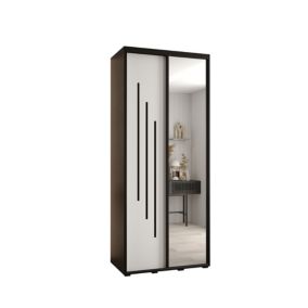 Szafa przesuwna Abiks DAVOS 9 wysoka szer.120cm gł.60cm czarny/biały/czarny 1szt.