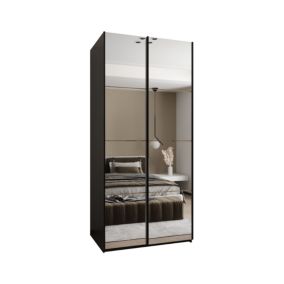 Szafa przesuwna Abiks LUX 2 wysoka szer.100cm czarny/artisan/czarny 1szt.