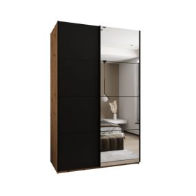 Szafa przesuwna Abiks LUX 3 wysoka szer.160cm artisan/czarny/czarny 1szt.