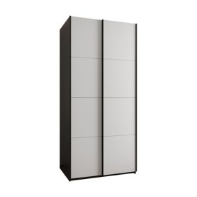 Szafa przesuwna Abiks LUX wysoka szer.100cm czarny/biały/czarny 1szt.