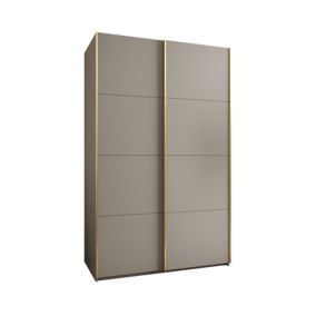 Szafa przesuwna Abiks LUX wysoka szer.160cm kaszmir/kaszmir/złoty 1szt.