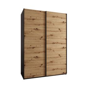 Szafa przesuwna Abiks LUX wysoka szer.170cm czarny/artisan/czarny 1szt.