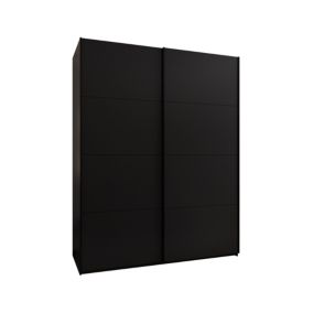 Szafa przesuwna Abiks LUX wysoka szer.200cm czarny/czarny/czarny 1szt.