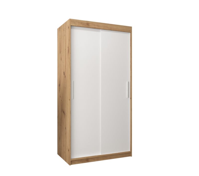 Szafa przesuwna Garderoba Abiks Tokyo 100 artisan + biały 1 szt.
