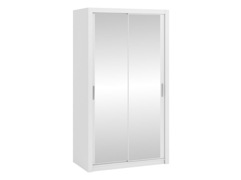 Šatní skříň posuvná se zrcadlem MIRJAN 24 Bono SZ120 bílá 1 ks.