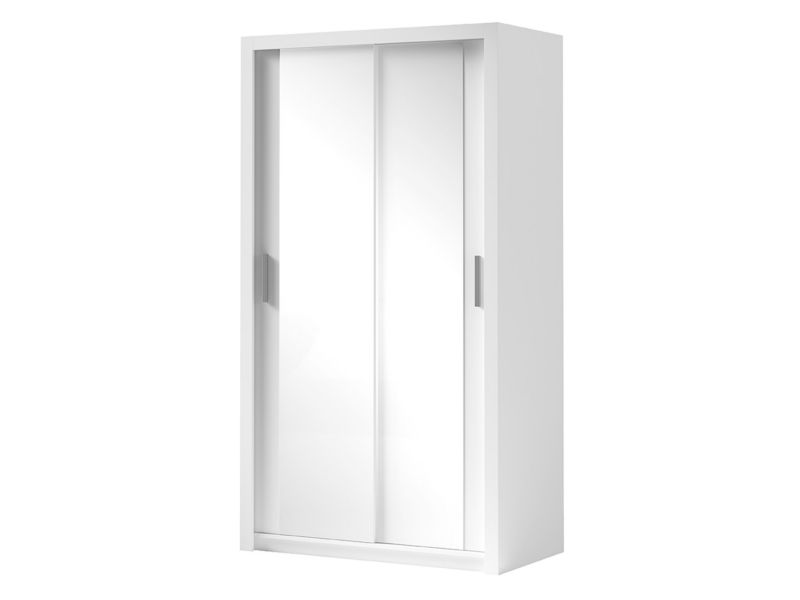 Šatní skříň posuvná se zrcadlem MIRJAN 24 Bono SZ120 bílá 1 ks.