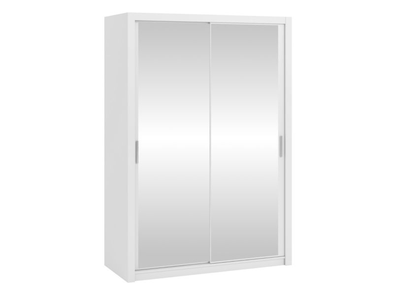 Šatní skříň posuvná se zrcadlem MIRJAN 24 Bono SZ150 bílá 1 ks.