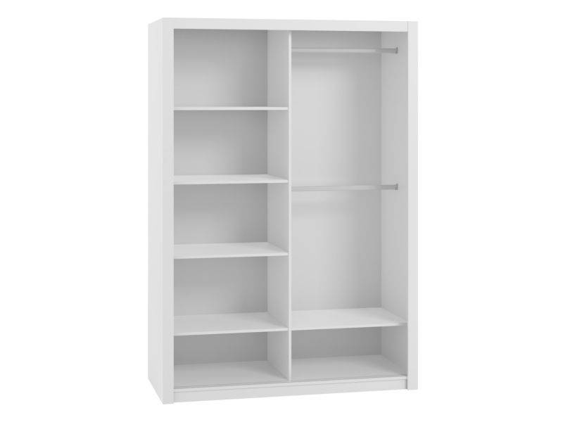 Šatní skříň posuvná se zrcadlem MIRJAN 24 Bono SZ150 bílá 1 ks.