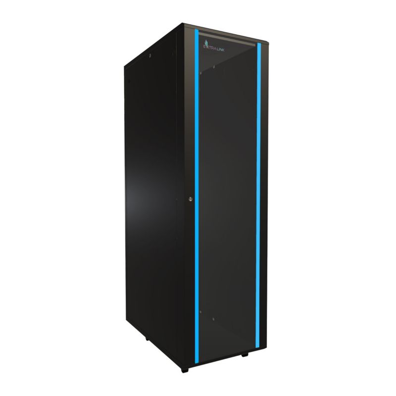 Szafa rack Extralink 27U 600x1000 Czarna stojąca