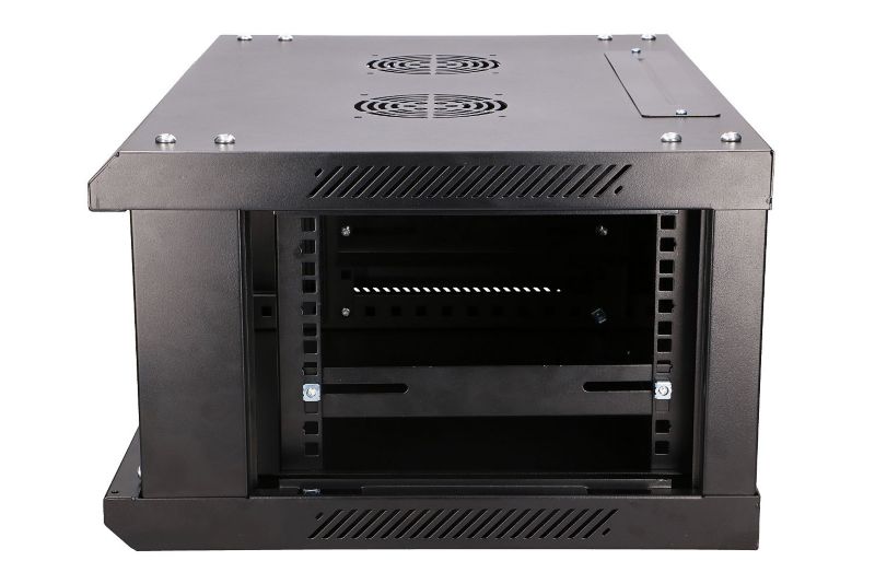 Szafa rack Extralink 4U 600x450 Czarna montowana na ścianie