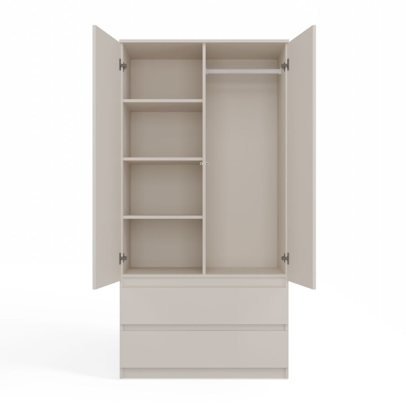 Szafa Topeshop Garderoba Malwa Ss-90 Kaszmir Beż 50x90x180 cm 1 szt.
