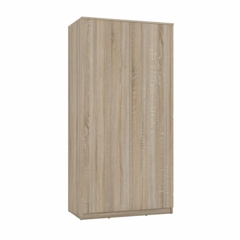 Szafa Topeshop SD-90 Dąb Sonoma Garderoba Drzwi Półki 50x90x180 cm 1 szt.