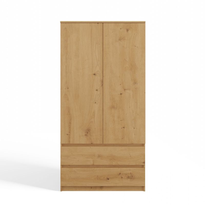 Szafa Topeshop SS-90 Dąb Artisan Garderoba 50x90x180 cm 1 szt.