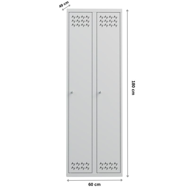 Szafa ubraniowa BHP Metalkas 180 x 60 x 49 cm