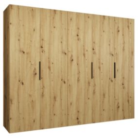 Szafa uchylna Abiks MARBELLA 1 250 wys 202 cm Artisan + Czarny 1 szt