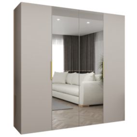 Szafa uchylna Abiks MARBELLA 2 200 wys 202 cm Kaszmir + Złoty 1 szt