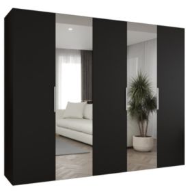 Szafa uchylna Abiks MARBELLA 2 250 wys 202 cm Czarny + Kaszmir 1 szt
