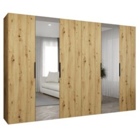 Szafa uchylna Abiks MARBELLA 2 300 wys 202 cm Artisan + Czarny 1 szt