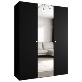 Szafa uchylna Abiks PARMA 2 150 wys. 202 cm Czarny + u. Srebrny 1 szt