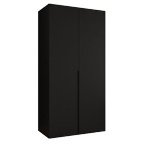 Szafa uchylna otwierana ALICANTE 1 100 wys 202 cm Czarny + Czarny 1 szt