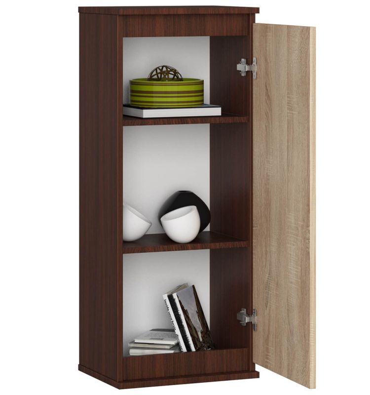 Szafka Akord W40 Wenge 40 cm 1 drzwi kolor Dąb Sonoma mat 3 półki 40x30x99 cm 1 szt.
