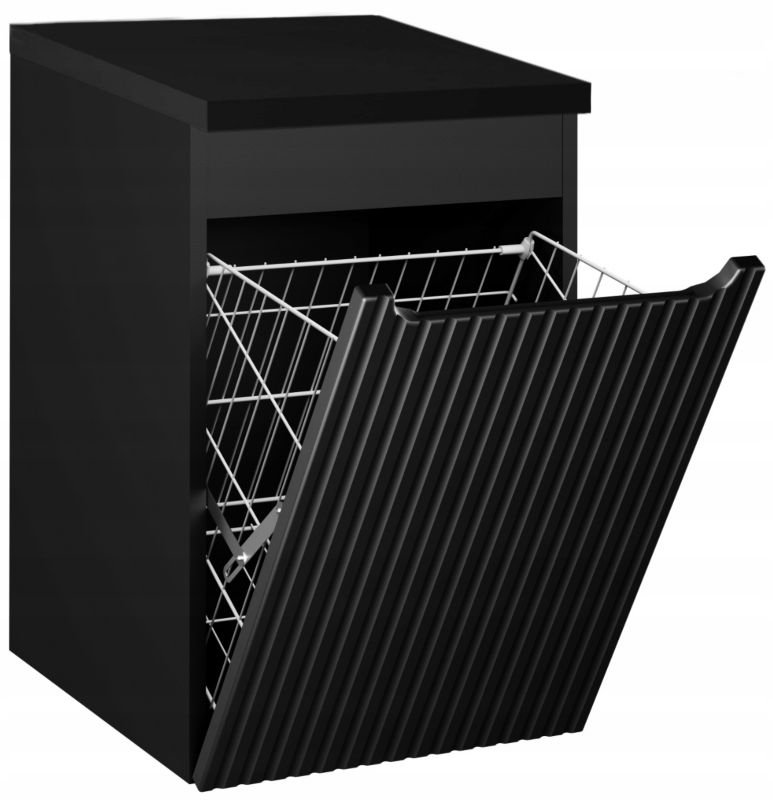 Szafka  łazienkowa 40 cm Wisząca z Blatem Czarny Nova Black Czarna Furnidea 1 szt.
