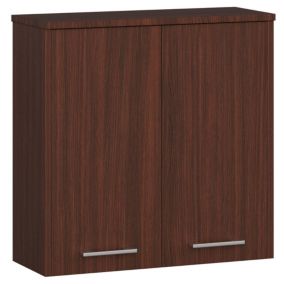 Szafka łazienkowa Akord Fin Wenge 60 cm 2 drzwi kolor Wenge mat 2 półki 60x22,5x60 cm 1 szt.