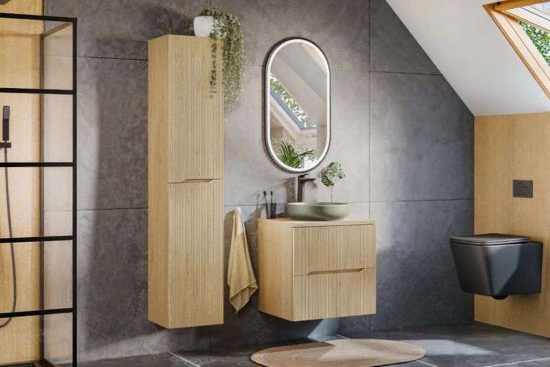 Szafka łazienkowa Comad NORDIC CREMONA 2D 35 cm dąb cremona 1 szt