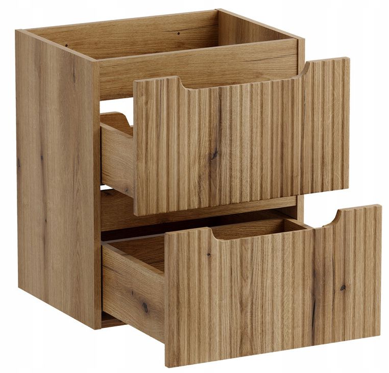 Szafka łazienkowa Comad Nova Coast Evoke 50 cm wisząca z blatem dąb 1 szt.
