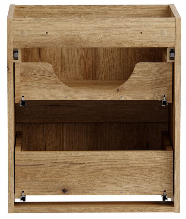 Szafka łazienkowa Comad Nova Coast Evoke 50 cm wisząca z blatem dąb 1 szt.