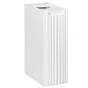 Szafka Łazienkowa dolna pod blat 20 cm Wisząca z frontem ryflowanym Nova White Biała Furnidea 1 szt.