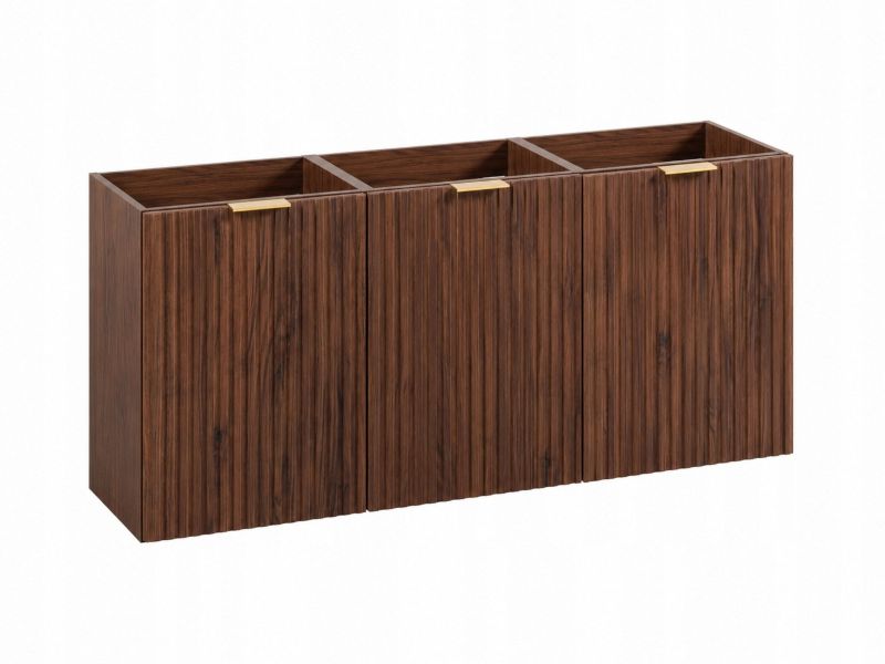 Szafka łazienkowa Furnidea 120 cm 3x kosz na pranie dąb Orzech FLOW 1 szt.