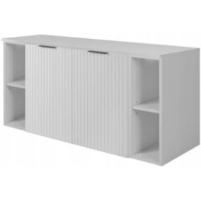 Szafka łazienkowa Furnidea 120 cm wisząca pod umywalkę biała mat Flow 1 szt.