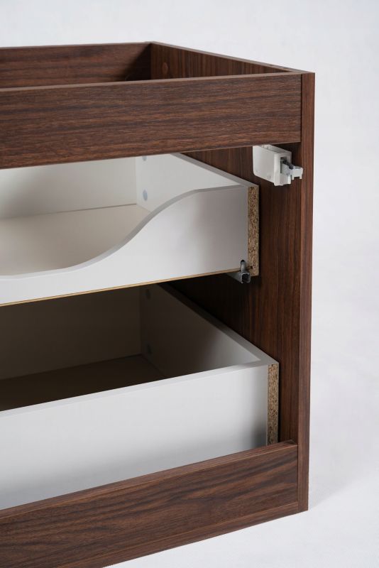 Szafka łazienkowa Furnidea 160 cm orzech ryflowana Flow 1 szt.