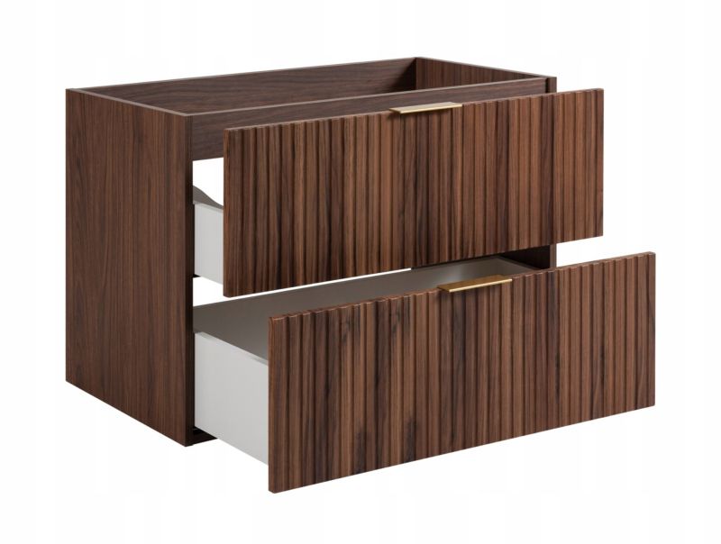 Szafka Łazienkowa Furnidea 160 cm z Blatem Dąb Orzech FLOW 2 KOSZE 1 szt.