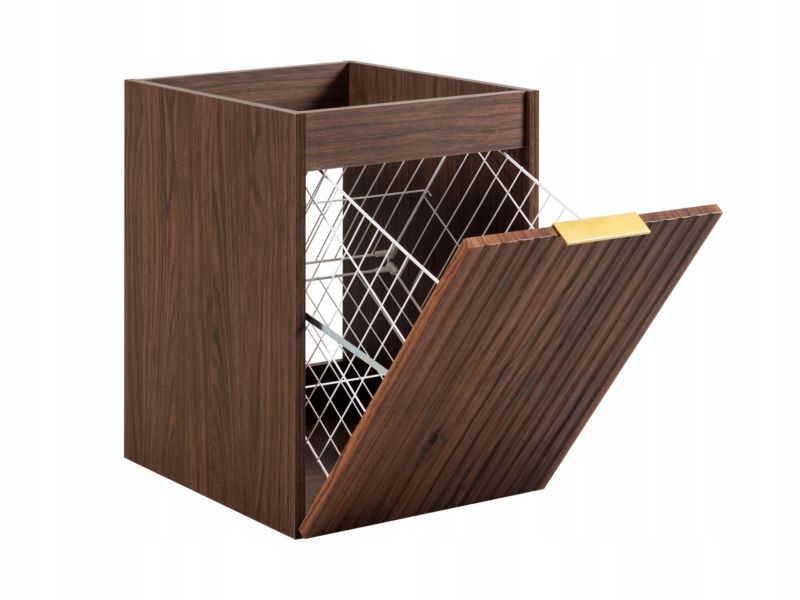 Szafka Łazienkowa Furnidea 160 cm z Blatem Dąb Orzech FLOW 2 KOSZE 1 szt.