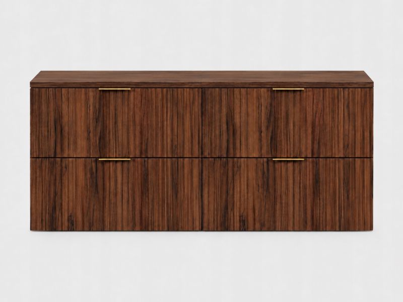 Szafka łazienkowa Furnidea 160 cm z blatem orzech Flow 1 szt.