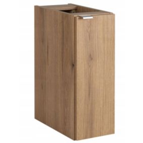 Szafka łazienkowa Furnidea 20 cm wisząca pod blat dąb coast evoke z drzwiami chrom NOVA OAK 1 szt.
