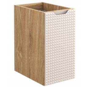 Szafka łazienkowa Furnidea 30 cm beżowy dąb front 3D MDF Luxor 1 szt.