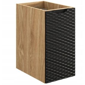 Szafka łazienkowa Furnidea 30 cm wisząca pod blat czarna front 3D Ocean 1 szt.