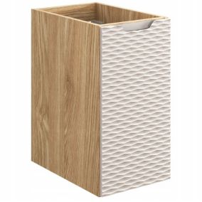 Szafka łazienkowa Furnidea 30cm słupek wiszący beżowy dąb Ocean 1 drzwi 1 szt.