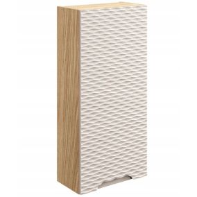 Szafka łazienkowa Furnidea 35 cm wisząca 1 drzwi beżowa front 3D Ocean 1 szt.