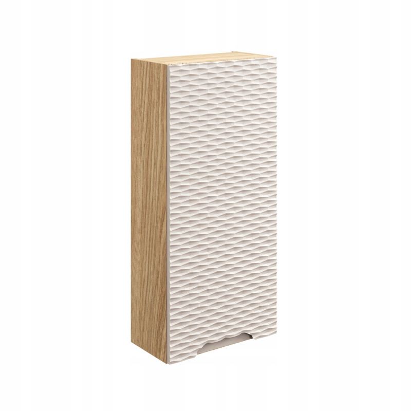 Szafka łazienkowa Furnidea 35 cm wisząca 1 drzwi beżowa front 3D Ocean 1 szt.