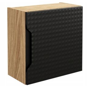 Szafka łazienkowa Furnidea 35 cm wisząca czarna dąb kwadrat Luxor 1 szt.