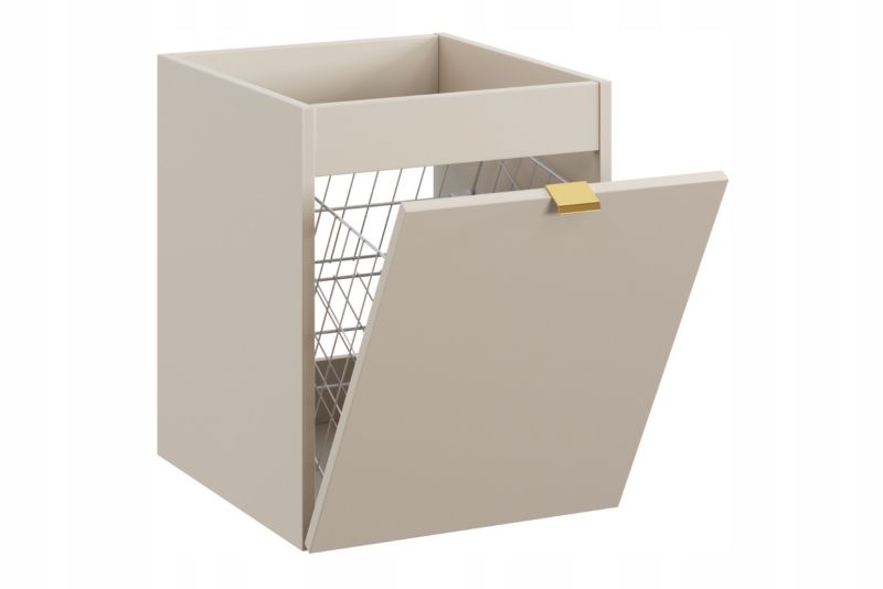 Szafka łazienkowa Furnidea 40 cm kaszmir z koszem Dalia gładkie fronty 1 szt.